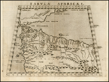 North Africa Map By Girolamo Ruscelli