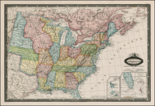 United States Map By F.A. Garnier