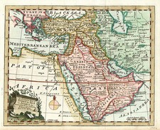 Asia, Central Asia & Caucasus, Middle East, Turkey & Asia Minor and Russia in Asia Map By Emanuel Bowen