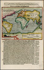 World and World Map By Jodocus Hondius / Samuel Purchas