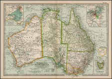 Australia Map By The Century Company