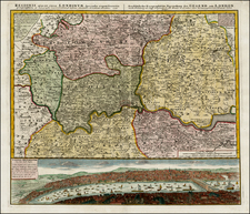 British Isles Map By Homann Heirs