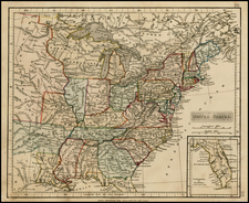 United States Map By Aaron Jr. & John Arrowsmith