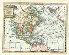 North America Map By Emanuel Bowen