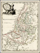 Holy Land Map By George Louis Le Rouge