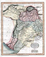 Asia and India Map By John Cary