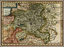 Baltic Countries Map By Henricus Hondius - Michael Mercator