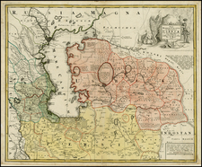 Russia, Ukraine and Central Asia & Caucasus Map By A Maas