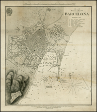 Spain Map By J & C Walker / British Admiralty