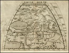 Central Asia & Caucasus and Russia in Asia Map By Girolamo Ruscelli