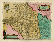 France Map By Willem Janszoon Blaeu