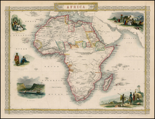 Africa and Africa Map By John Tallis