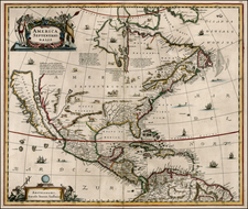 North America and California Map By Jan Jansson