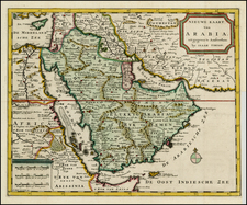 Middle East Map By Isaak Tirion