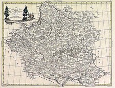 Europe and Poland Map By Antonio Zatta