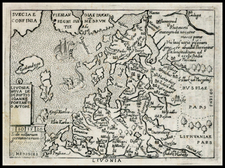 Poland and Baltic Countries Map By Abraham Ortelius