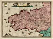 France Map By Willem Janszoon Blaeu