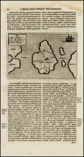 World, Atlantic Ocean, Caribbean, South America, African Islands, including Madagascar, America and Balearic Islands Map By Athanasius Kircher