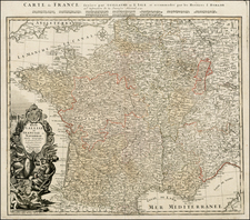 France Map By Homann Heirs