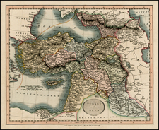 Turkey, Turkey & Asia Minor and Balearic Islands Map By John Cary