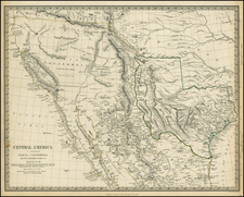 Texas, Southwest, Rocky Mountains and California Map By SDUK