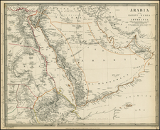 Middle East, Egypt and North Africa Map By SDUK