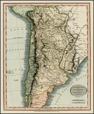 South America Map By John Cary