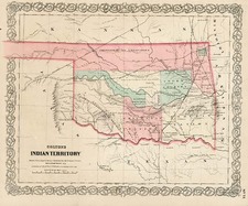 Plains and Southwest Map By G.W.  & C.B. Colton