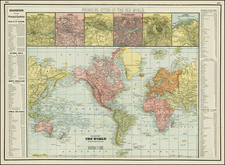 World and World Map By George F. Cram