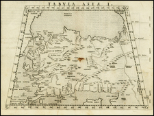 Turkey and Turkey & Asia Minor Map By Girolamo Ruscelli