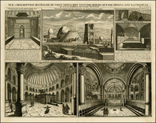 Holy Land Map By Henri Chatelain