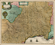 France Map By Willem Janszoon Blaeu