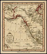 Alaska, Hawaii, California and Canada Map By William Faden
