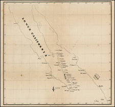 Baja California and California Map By Ackerman Lithg.