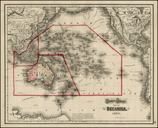 World, Australia & Oceania, Pacific and Oceania Map By O.W. Gray