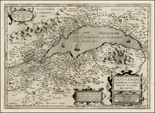 Switzerland and France Map By Jean Le Clerc / Jean Picart