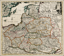 Poland and Baltic Countries Map By John Senex