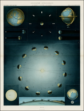 World, World, Celestial Maps and Curiosities Map By Louis Vivien de Saint-Martin