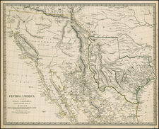 Texas, Southwest, Rocky Mountains and California Map By SDUK