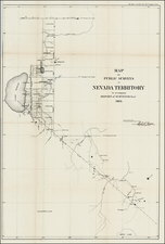 Southwest and California Map By U.S. General Land Office