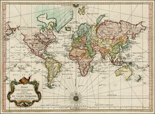 World, World, Australia & Oceania, Australia, Oceania and New Zealand Map By Jacques Nicolas Bellin