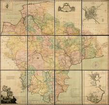 British Counties Map By Benjamin Donn