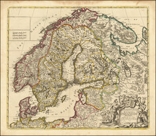 Baltic Countries and Scandinavia Map By John Senex