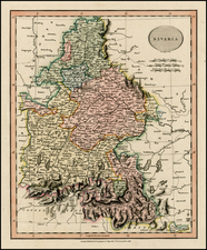 Germany Map By John Cary