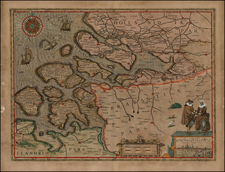 Netherlands Map By Pieter van den Keere