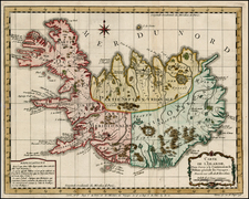 Polar Maps and Atlantic Ocean Map By Jacques Nicolas Bellin