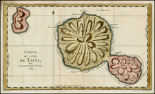 Australia & Oceania and Other Pacific Islands Map By Jacques Nicolas Bellin / James Cook
