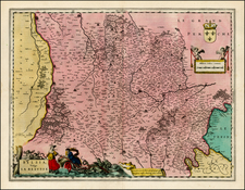 France Map By Willem Janszoon Blaeu