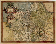 Netherlands and Germany Map By  Gerard Mercator