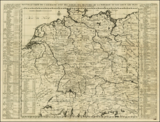 Netherlands, Austria, Hungary and Germany Map By Henri Chatelain